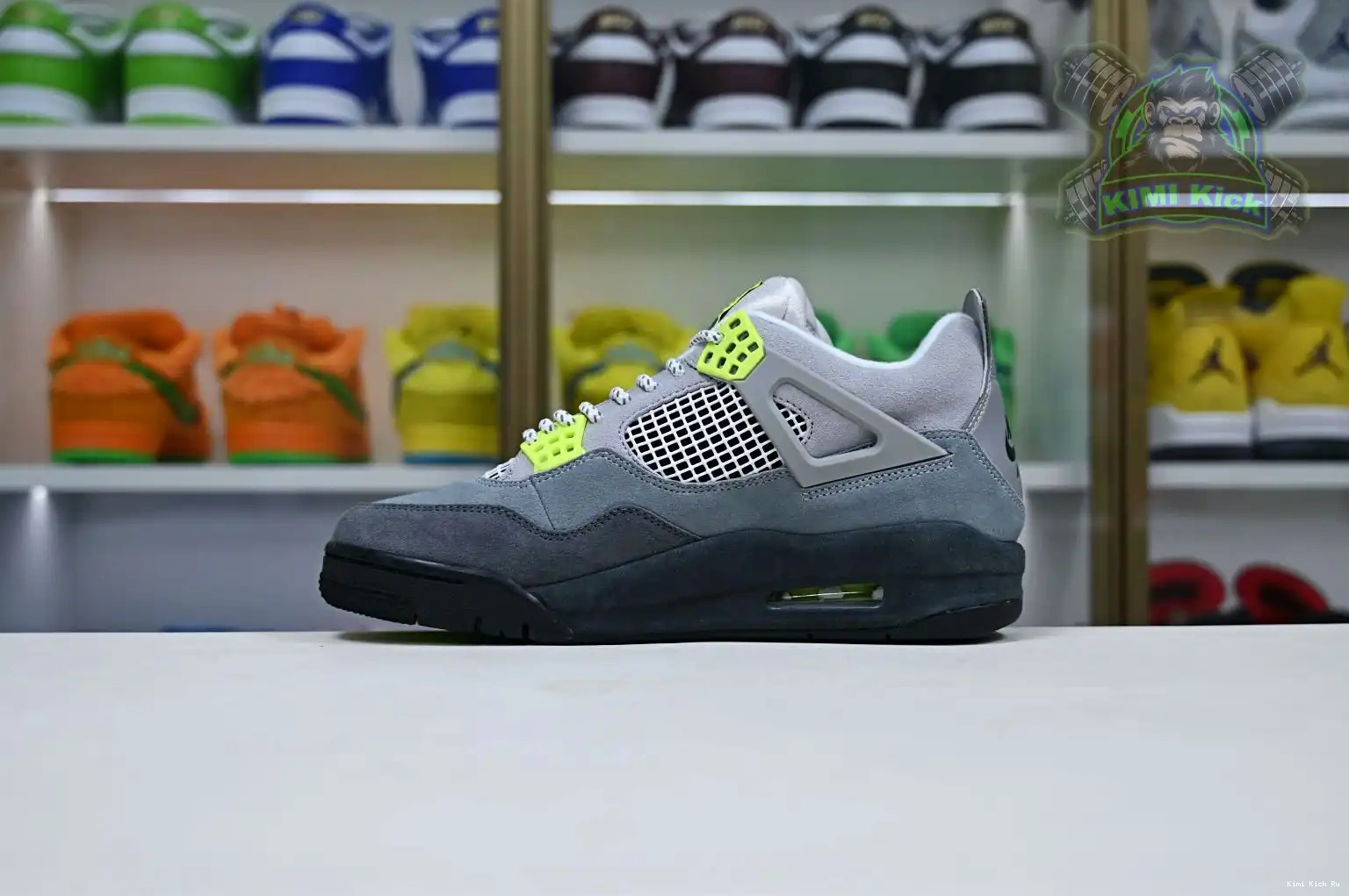 Kimikick Jordan Air 4 retro se'95neon Jordan 0614